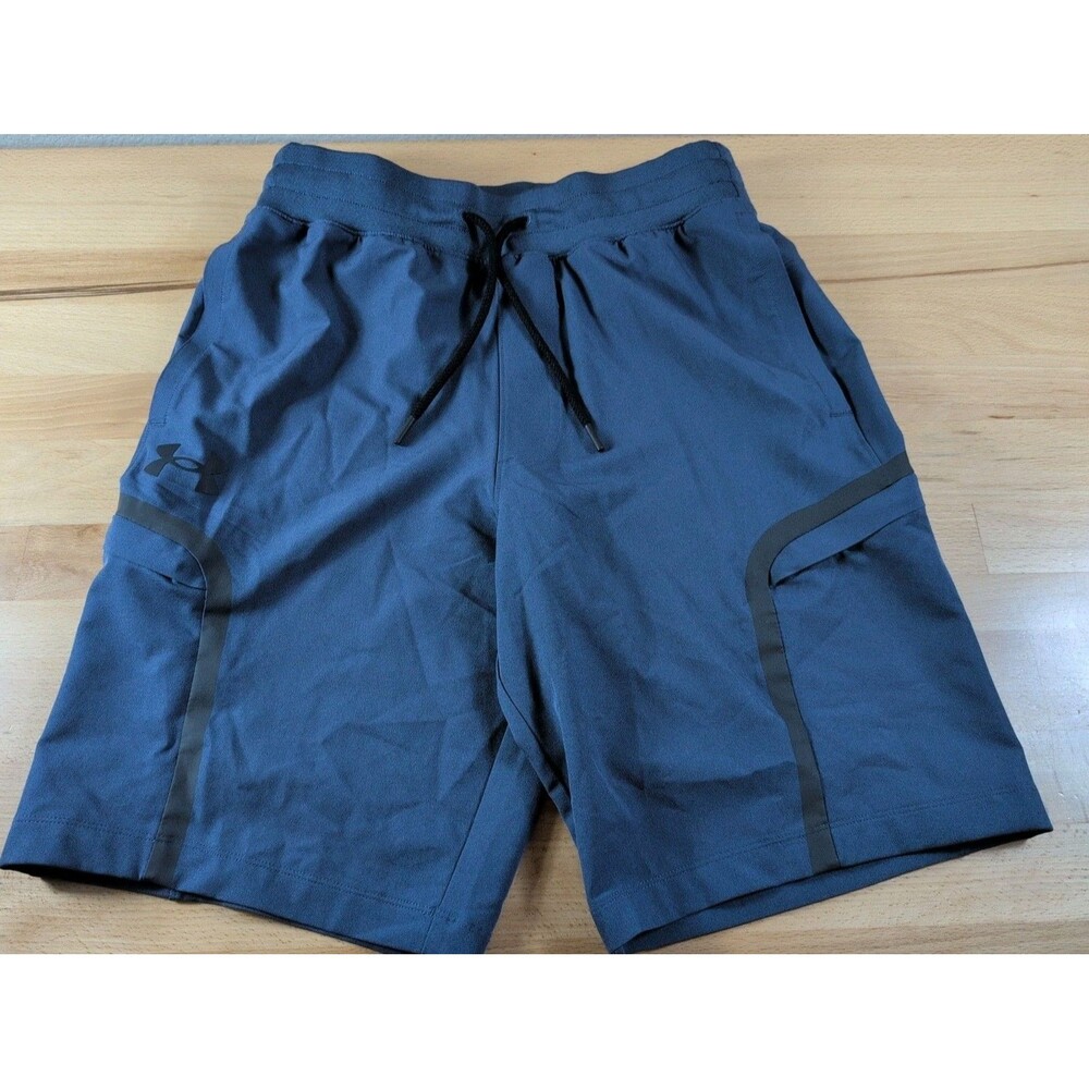 Under Armour SportStyle Elite Cargo Shorts Men’s Medium Blue 10” Fitted Woven
